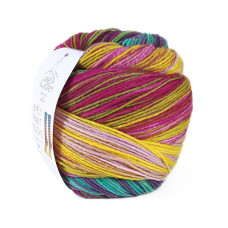 12 Пряжа шкарпеткова Laines du Nord Paint Sock 6 PLY,150г - 400м, різнокольоровий, 75% вовна, 25% нейлон