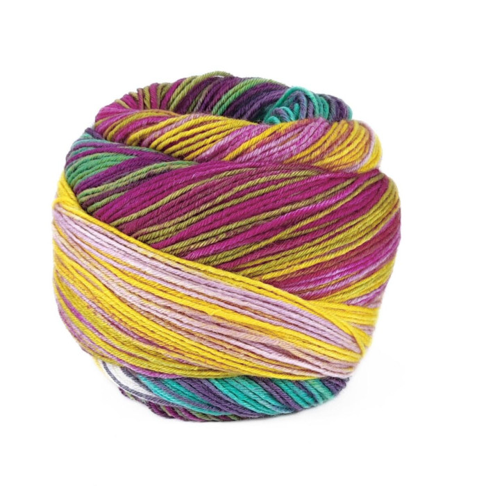 12 Пряжа шкарпеткова Laines du Nord Paint Sock 6 PLY,150г - 400м, різнокольоровий, 75% вовна, 25% нейлон