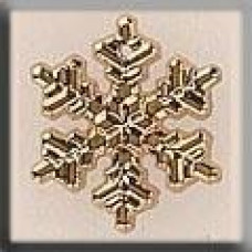 12038 Mill Hill Treasures Декоративна намистина, Medium Snowflake Gold, 1 шт