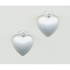 12074 Mill Hill Treasures Декоративна намистина, Very Sm Domed Heart Matte Chrystal, 2 шт