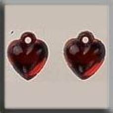 12077 Mill Hill Treasures Декоративна намистина, Very Sm Domed Heart Bright Red, 2 шт