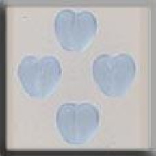 12083 Mill Hill Treasures Декоративна намистина, Small Channeled Heart Matte Sapphire, 4 шт