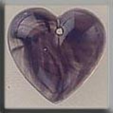 12099 Mill Hill Treasures Декоративна намистина, Medium Quartz Heart Purple, 1 шт
