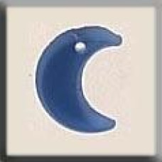 12186 Mill Hill Treasures Декоративна намистина, Small Crescent Moon Matte Light Sapphire, 1 шт