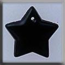 12222 Mill Hill Treasures Декоративна намистина, Large Flat Star Black, 1 шт