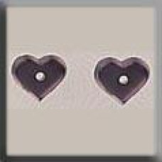 12236 Mill Hill Treasures Декоративна намистина, Very Petite Flat Heart Matte Amethyst, 2 шт