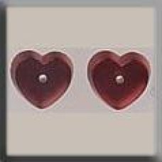 12241 Mill Hill Treasures Декоративна намистина, Petite Flat Heart Matte Rose, 2 шт