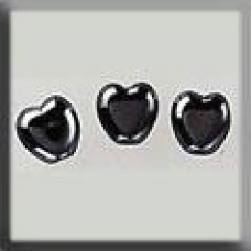 12247 Mill Hill Treasures Декоративна намистина, Small Channeled Heart Bright Hematite, 3 шт