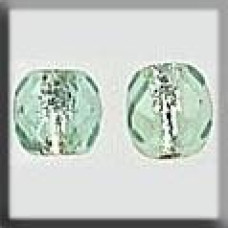 12249 Mill Hill Treasures Декоративна намистина, Round Cut lined Bead Peridot/Silver, 2 шт