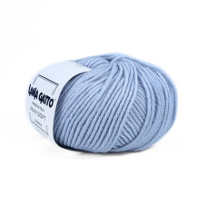 12260 Пряжа Lana Gatto Maxi Soft, 50г - 90м, блакитна крейда, 100% меринос екстрафайн