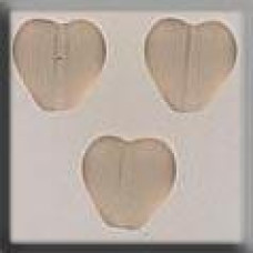 12272 Mill Hill Treasures Декоративна намистина, Channeled Heart Matte Smokey Topaz, 3 шт