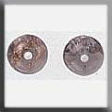 12279 Mill Hill Treasures Декоративна намистина, Round lined Bead Goldstone Black, 2 шт