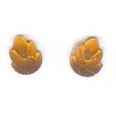 12307 Mill Hill Treasures Декоративна намистина, Petite Leaves Matte Autumn Topaz, 2 шт