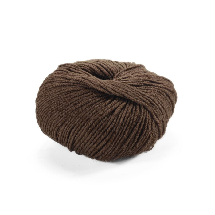 124 Пряжа Laines du Nord Dolly 125, 50г - 125м, коричневий, 100% вовна