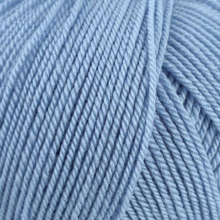 12498 Пряжа Lana Gatto Perlata D`Australia, 50г - 233м, блакитний, 100% вовна