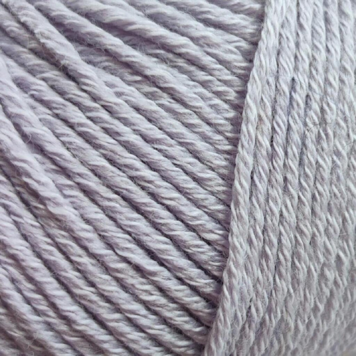 12504 Пряжа Lana Gatto Merinocot, 50г - 125м, світло-бузковий, 53% мериносова вовна екстрафайн, 47% бавовна
