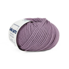 12940 Пряжа Lana Gatto Maxi Soft, 50г - 90м, бузковий, 100% меринос екстрафайн