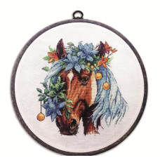 1298 Alisena Набір для вишивки рахунковим хрестиком - Символ заможності, щастя та успіху 2 16х16,5 см, Aida 16 ct ©Анастасія Ланова