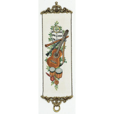 13-336 Eva Rosenstand Набір для вишивки рахунковим хрестиком - Музика 17х50 см, Льон 26 ct