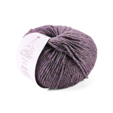 13 Пряжа Laines du Nord Aran Tweed, 50г - 90м, бузковий, 30% альпака файн, 50% вовна, 20% віскоза