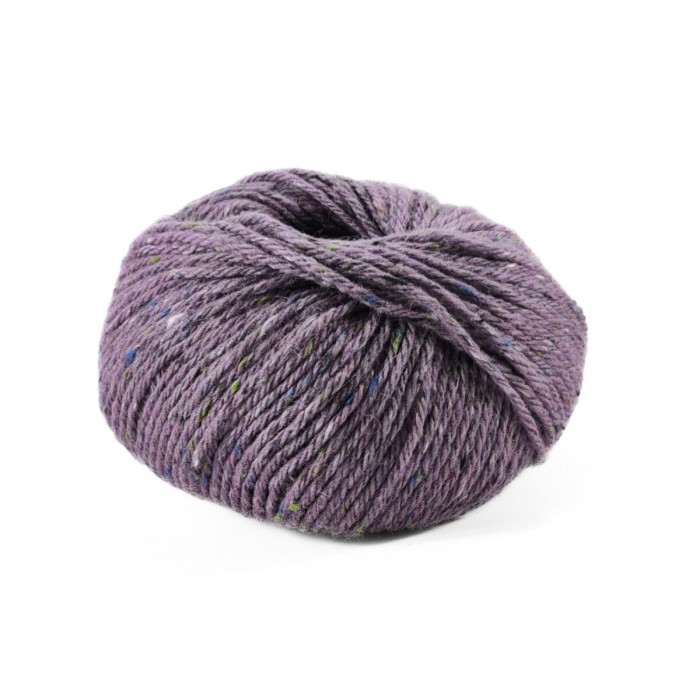 13 Пряжа Laines du Nord Aran Tweed, 50г - 90м, бузковий, 30% альпака файн, 50% вовна, 20% віскоза