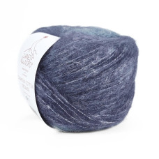 13 Пряжа Laines du Nord Cashsilk Cotton Degrade, 50г - 290м, синій, 55% вовна, 22% шовк, 10% кашемір, 13% бавовна