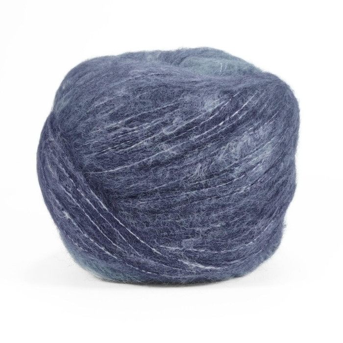 13 Пряжа Laines du Nord Cashsilk Cotton Degrade, 50г - 290м, синій, 55% вовна, 22% шовк, 10% кашемір, 13% бавовна