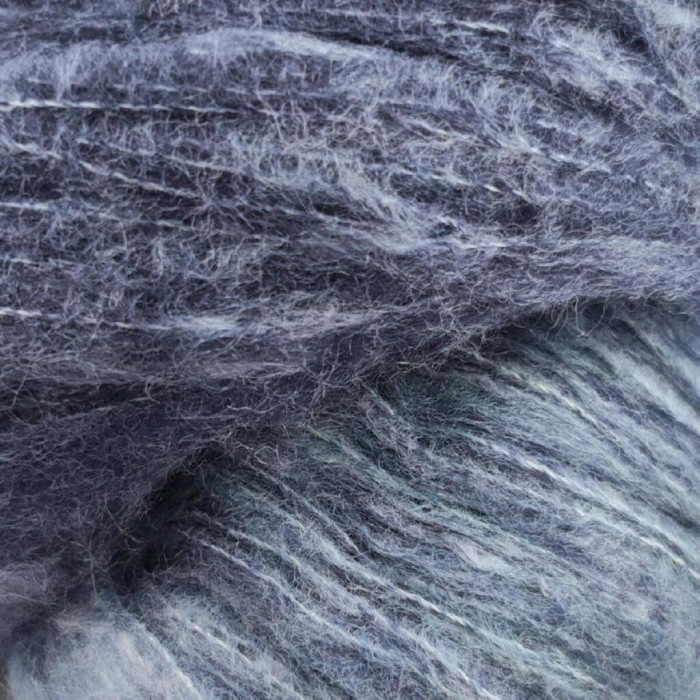 13 Пряжа Laines du Nord Cashsilk Cotton Degrade, 50г - 290м, синій, 55% вовна, 22% шовк, 10% кашемір, 13% бавовна