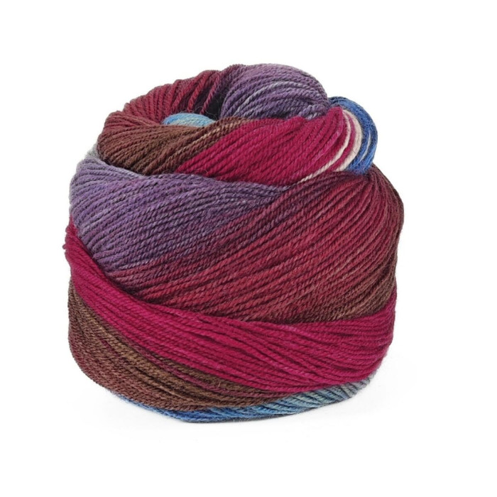 13 Пряжа Laines du Nord Harmonious Sock, 100г - 420м, різнокольоровий, 75% вовна, 25% нейлон
