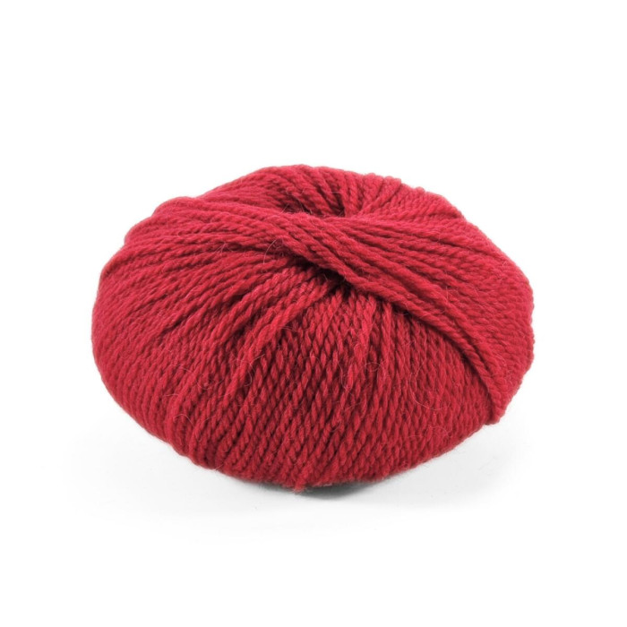 13 Пряжа Laines du Nord Merino Yak, 50г - 115м, вишневий, 15% альпака, 15% як, 70% вовна