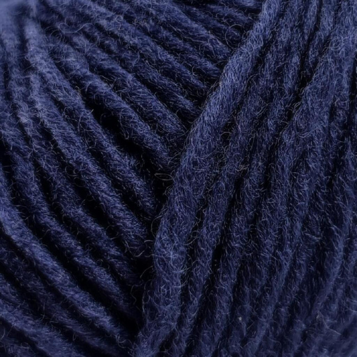 13 Пряжа Laines du Nord Soft Carded Merino, 25г - 90м, темно-синій, 100% вовна