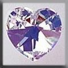 13045 Mill Hill Treasures Декоративна намистина, Medium Heart Crystal AB, 1 шт