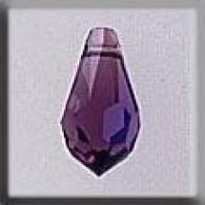 13052 Mill Hill Treasures Декоративна намистина, Very Small Teardrop Amethyst AB, 1 шт