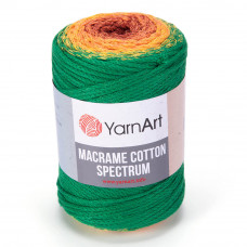 1308 Пряжа Macrame Cotton Spectrum 250гр - 225м (різнокольорова). Yarnart