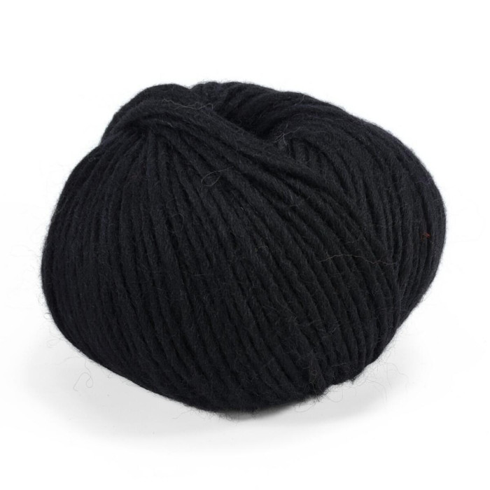 1312 Пряжа Campolmi Filati Tundra, 100г - 110м, чорний, 100% вовна