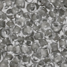 38642 10/0 чеський бісер Preciosa, 5 г, сірий, кристальний глазурований з фарбованим отвором