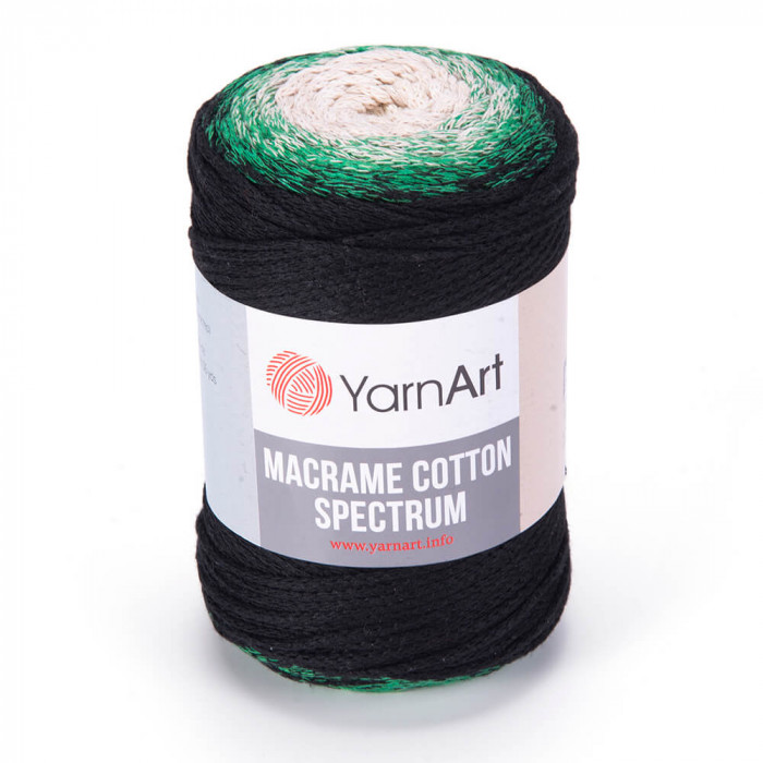 1315 Пряжа Macrame Cotton Spectrum 250гр - 225м (різнокольорова). Yarnart