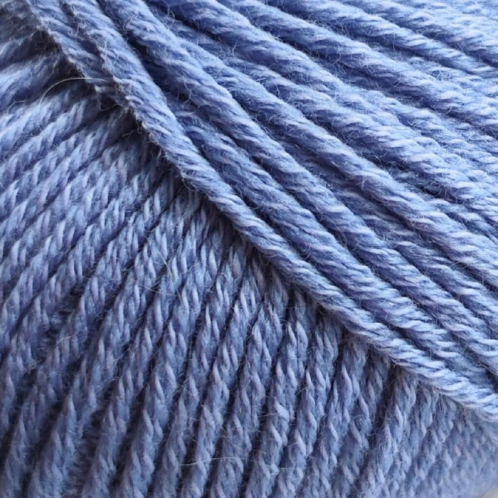 13158 Пряжа Lana Gatto Merinocot, 50г - 125м, світлий джинс, 53% мериносова вовна екстрафайн, 47% бавовна