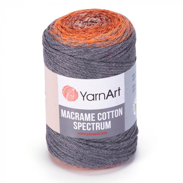 1320 Пряжа Macrame Cotton Spectrum 250гр - 225м (різнокольорова). Yarnart