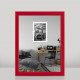 Фоторамка дерев'яна 15х20 багет: DL1506-03 Червоний (з глянцевим прозорим пластиком 0.8мм, двп) EmojiFrame