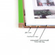 Фоторамка дерев'яна 21х30 (А4) під фото 15х20 багет: DL1506-09 Салатовий глянець (з глянцевим прозорим пластиком 0.8мм, двп, паспарту) EmojiFrame