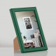 Фоторамка дерев'яна 10х15 багет: DL1506-14 Зелений (з антибліковим склом 2мм, двп з ніжкою) EmojiFrame