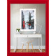 Фоторамка дерев'яна 13х18 багет: DL1506-08 Червоний глянець (з антибліковим склом 2мм, двп) EmojiFrame