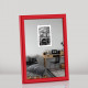 Фоторамка дерев'яна 15х20 багет: DL1506-08 Червоний глянець (з антибліковим склом 2мм, двп) EmojiFrame