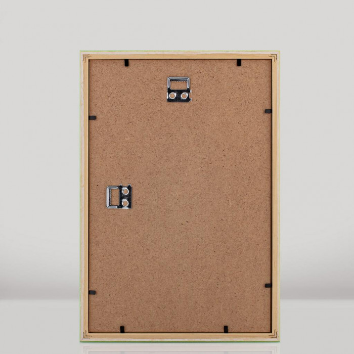 Фоторамка дерев'яна 20х30 багет: DL1506-09 Салатовий глянець (з антибліковим склом 2мм, двп) EmojiFrame