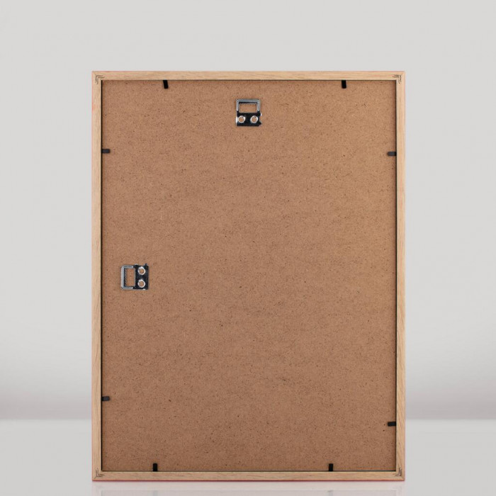 Рамка для дипломів дерев'яна 30х40 багет: DL1506-08 Червоний глянець (з глянцевим прозорим пластиком 0.8мм, двп) EmojiFrame