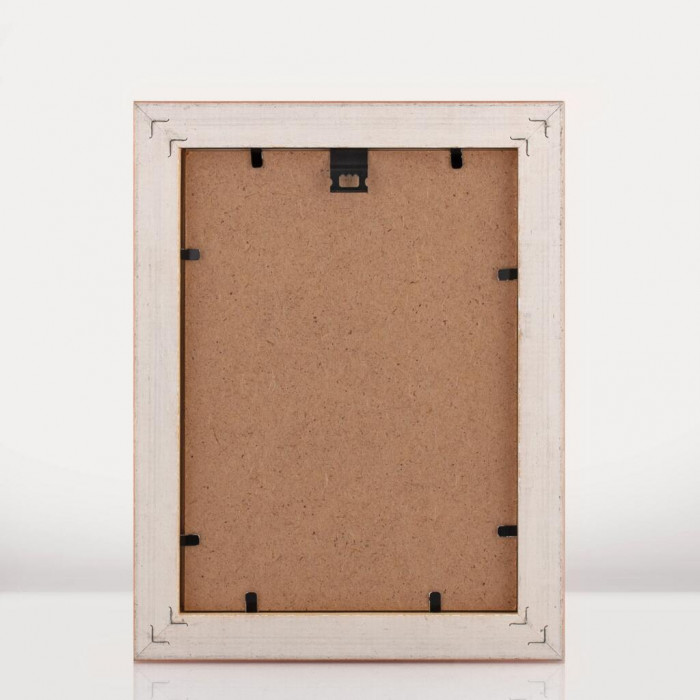 Фоторамка дерев'яна 13х18 багет: DL2401-05 Помаранчевий (з глянцевим прозорим пластиком 0.8мм, двп) EmojiFrame