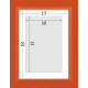 Рамка для фото дерев'яна 13х18 під фото 10х15 багет: DL2401-05 Помаранчевий (з глянцевим склом 1-1.5мм, двп, паспарту) EmojiFrame