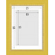 Фоторамка дерев'яна 13х18 під фото 10х15 багет: DL2401-10 Жовтий (з антибліковим склом 2мм, двп, паспарту) EmojiFrame