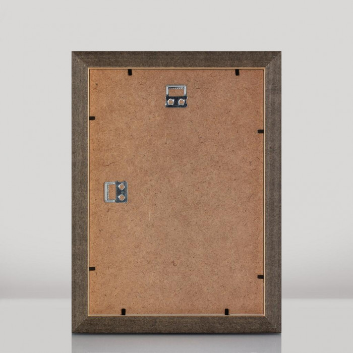 Рамка для фото дерев'яна 21х30 (А4) під фото 15х20 багет: DL2801-01 Жовтий з сріблом (з глянцевим склом 1-1.5мм, двп, паспарту) EmojiFrame